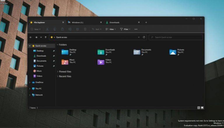 windows 11in dosya gezginine nihayet sekmeler geliyor GJA4YIXg